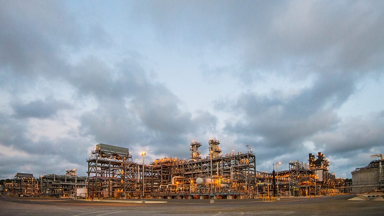 QGC LNG plant on Curtis island