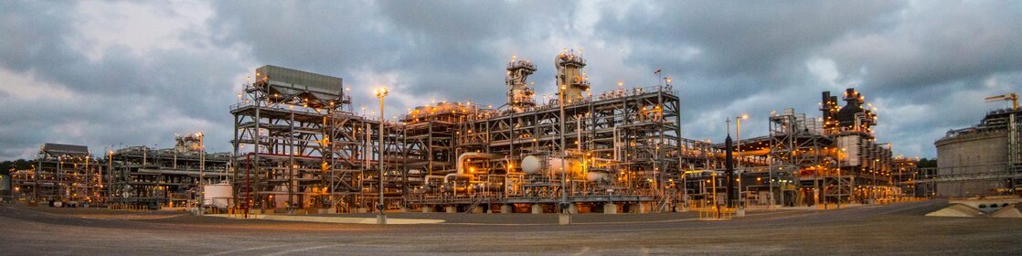 QGC LNG plant on Curtis island