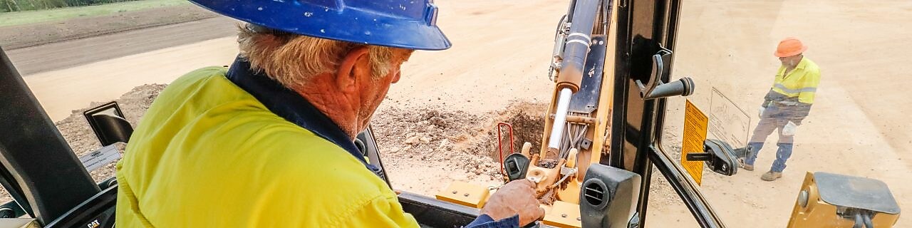 Western Auger Drilling at work for QGC in the Western Downs