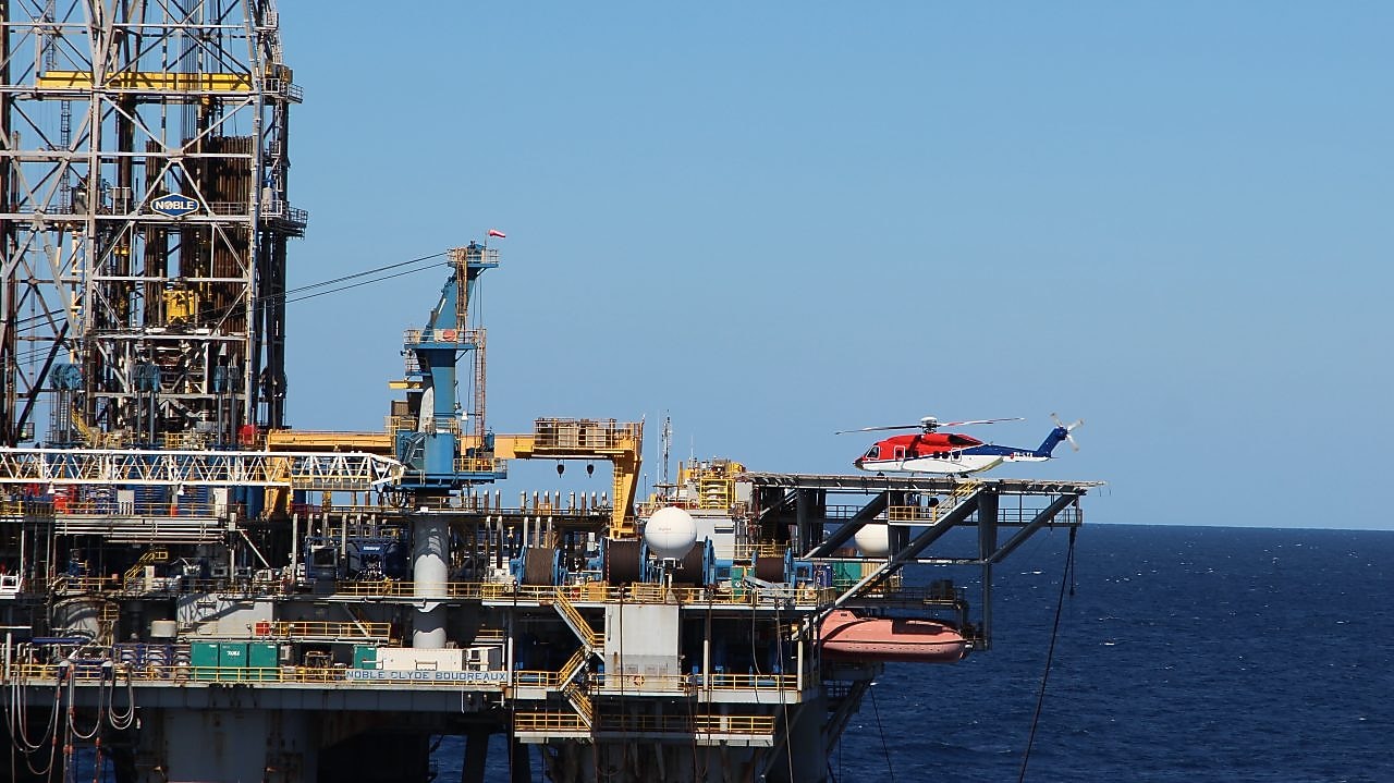 Oil ship in the Ocean