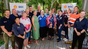 Community members participating in a local community event supported by Shell QGC.