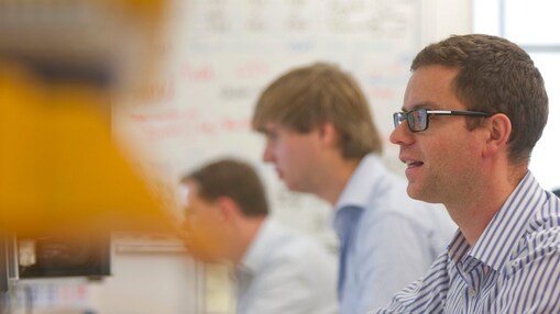  Shell Shipping and Trading staff at work in an office on The Strand, London