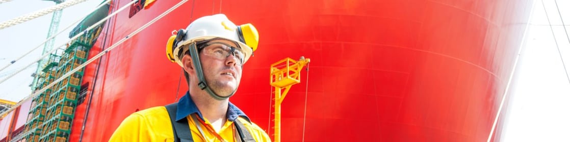 Site engineer walking in a work site