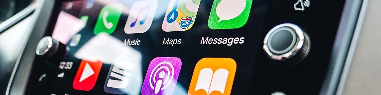 Vehicle display of a smart apps