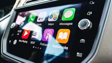 Vehicle display of a smart apps