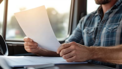 man holding piece of paper