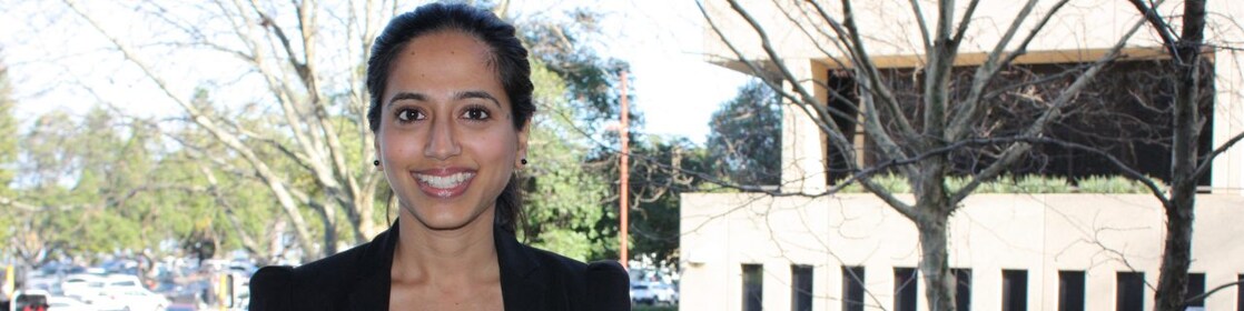Nandini Pereira outside the Shell Australia office