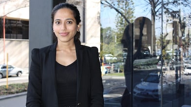 Nandini Pereira outside the Shell Australia office