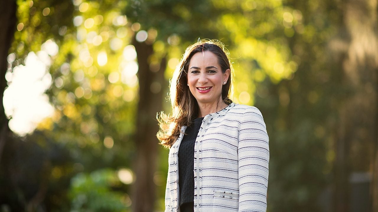 Lucia Lombardo outside the Shell office