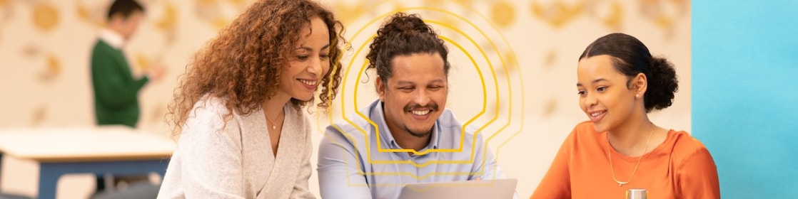 employees in a meeting