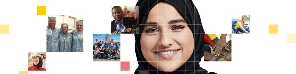 woman in burkha smiling