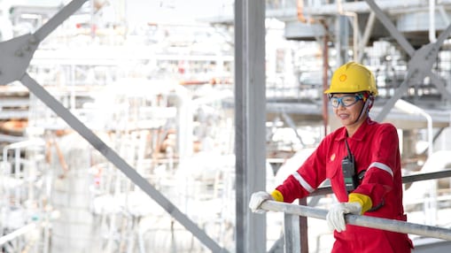 Employee on site looking over the operations at the facility