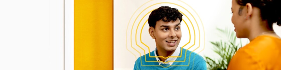 smiling employee