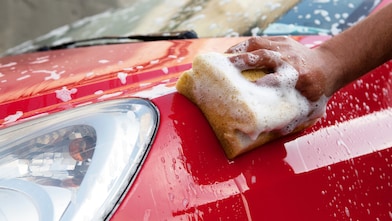 Car light trails on Sea Cliff Bridge, a balanced cantilever bridge located south of Sydney, New South Wales, Australia
