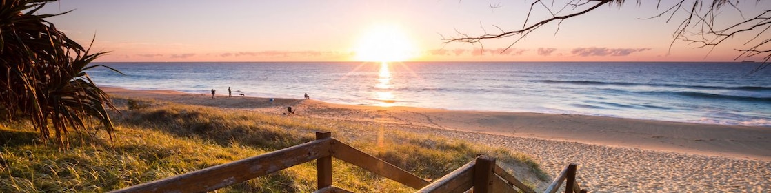 Sunrise at Kawana beach on the Sunshine Coast, Queensland.