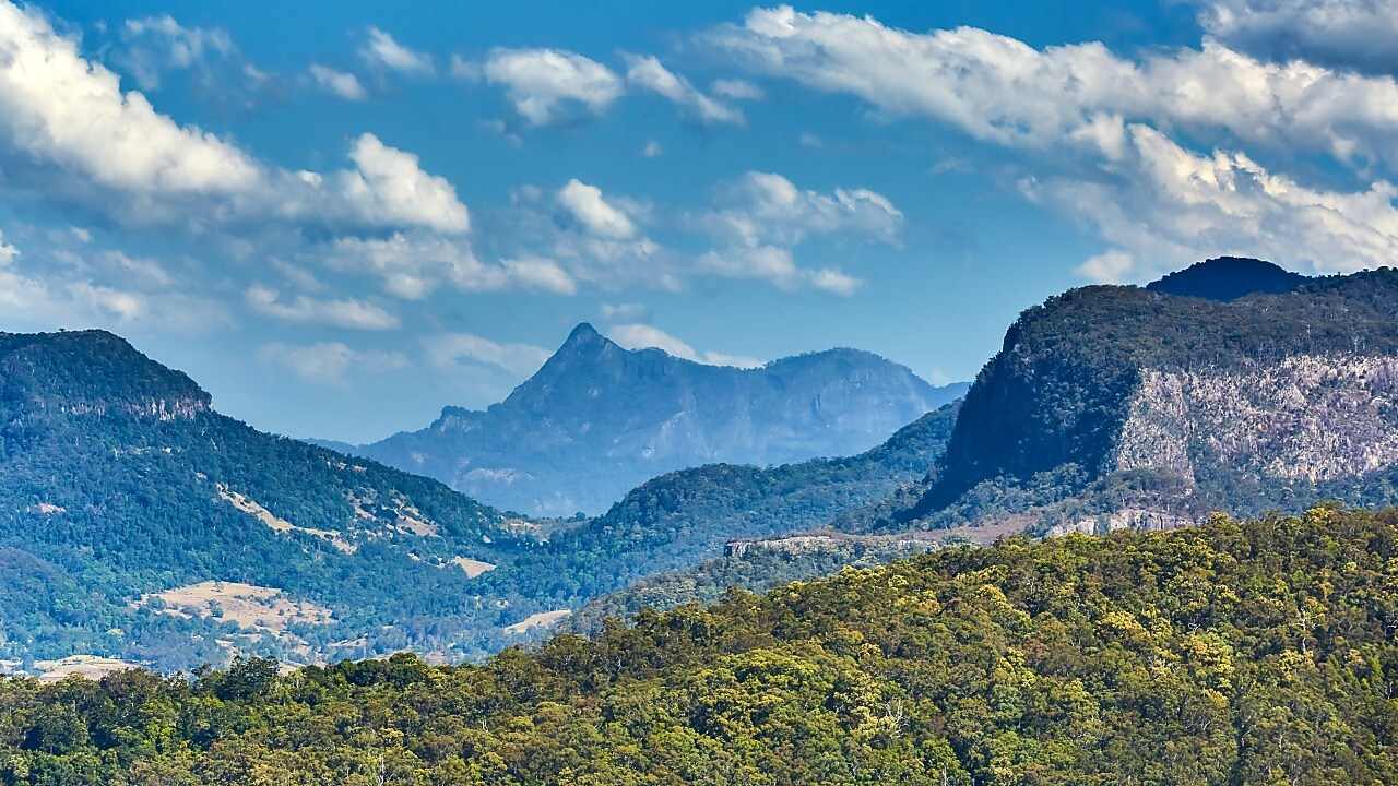 A scenic view of Springbrook National Park, QLD