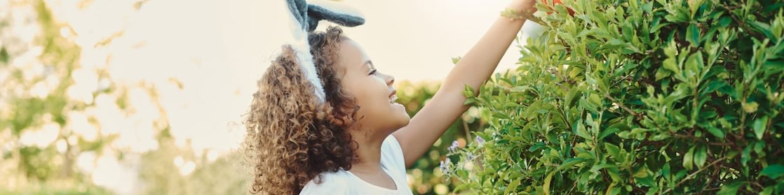 Girl plucking fruits from garden
