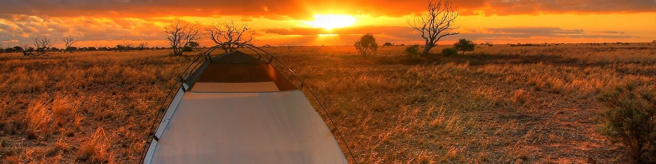 Tent in the outback