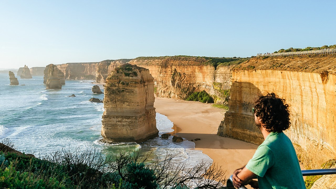 Man looking at the Great Ocean