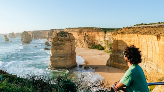 Man looking at the Great Ocean