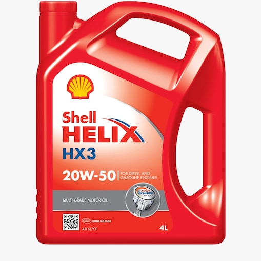 Packshot for Shell Helix HX3 20W-50