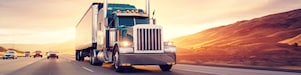 Truck on road