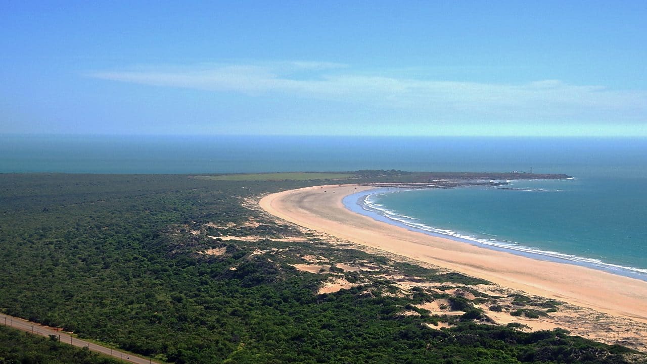 Coastline blue sea shore