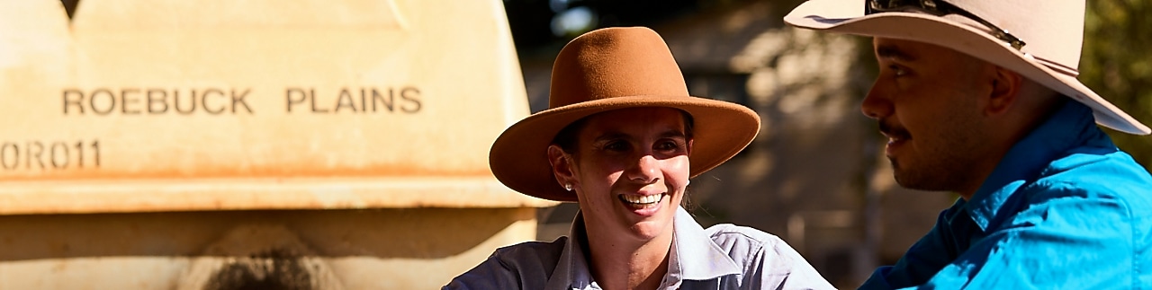 Staff at Roebuck Station talking